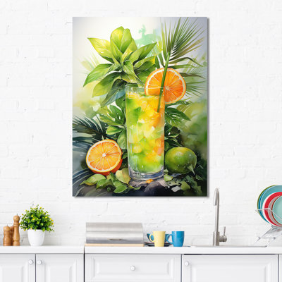 Cocktails Daiquiri Dawn Coral Caress - Cocktails Wall Art