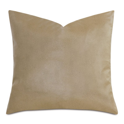 Scarpa Faux Leather Reversible Throw Pillow
