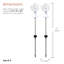 Piquet de jardin flocon de neige-604917687
