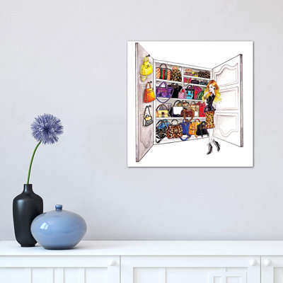 Bag Addict by Sunny Gu - Wrapped Canvas Print
