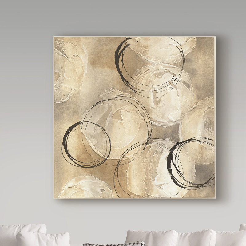 'Circle' Print on Wrapped Canvas, 14" H x 14" W x 2" D