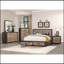 Table de chevet pour chambre à coucher de style contemporain avec placage imitation bois