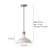 Gollenberg 1-Light Modern Dimmable Single Pendant Light in Matte White with Metal Shade-2074106964