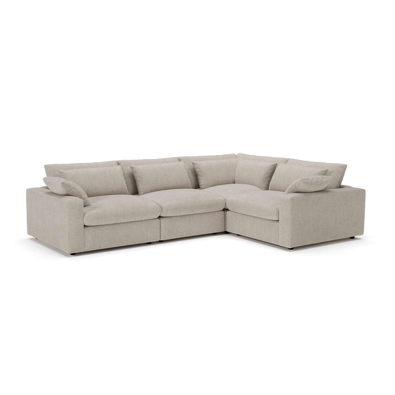 Remy Sectional, Monique Twine Textured Chenille