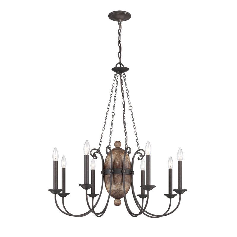 Lustre traditionnel / classique à 8 lumières de style bougie Albero