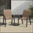 Set of 4 Stackable Outdoor Dining Chairs with Durable Metal Frame for All-Weather Use-1331684807-1331684858