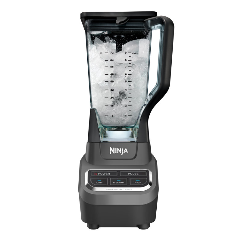 Ninja® Professional 72 Oz Countertop 1000-Watt Base with Total Crushing Technology for Smoothies, Ice and Frozen Fruit, Black