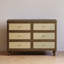Marin with Cane 6 Drawer Dresser-916895817