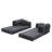 Corduroy Folding Mattress Couch with Fixed-Shape Frame, Floor Sofa Lounge Couch-1735443003