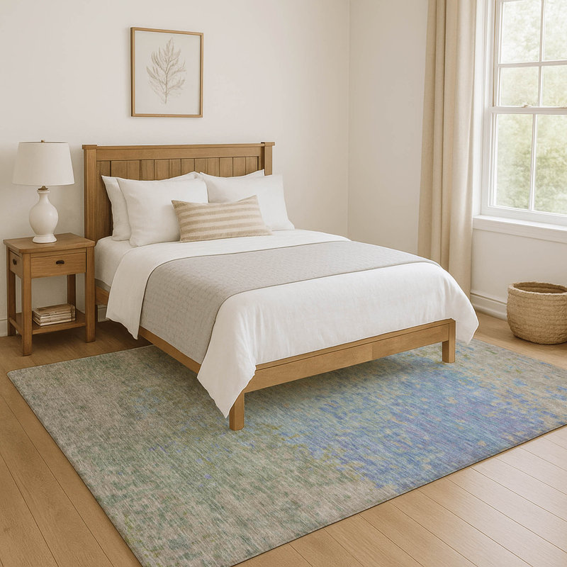 Premium Machine Washable Lubbers AMF1737 Modern Rug, Rectangle 9' x 12'