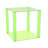 Green Plexiglass Acrylic Cube Display Case