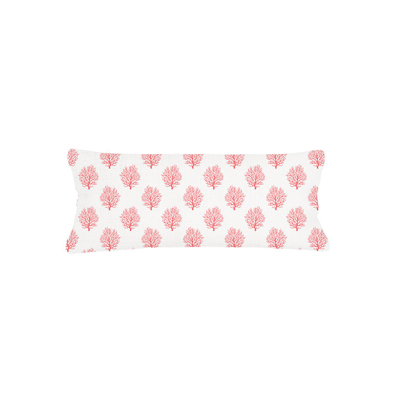 Printed Pillows Linen Geometric Accent Pillow, Red, Square 26", Pillow Cover Only - No Insert