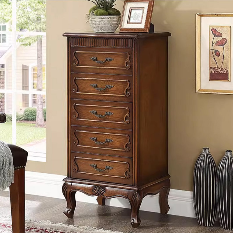 Walnut Solid Wood Accent Cabinet