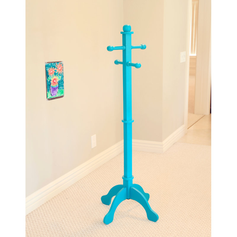 Waterbury Freestanding Coat Rack, Blue