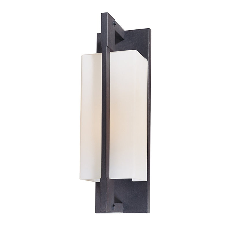 Cloison d'extérieur à 1 ampoule en fer forgé Blade, H 15 po x l 4,5 po, Incandescent