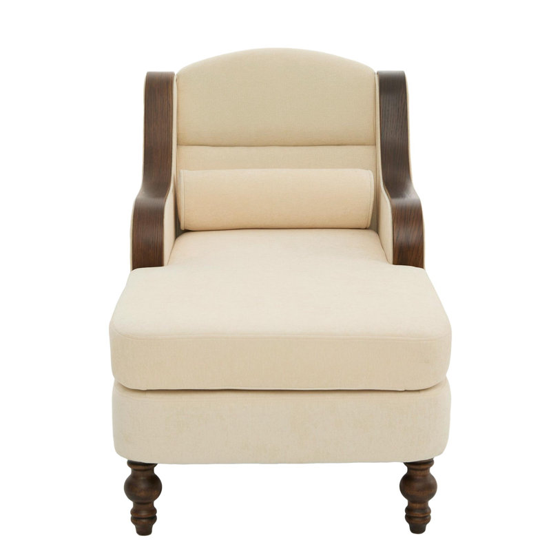 Fauteuil-lit rembourré en tissu, Beige