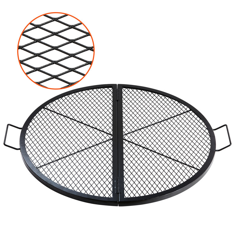 Barbecue-brasero pliable de 91 cm (36 pouces) en acier robuste pour griller pizzas, saucisses, huîtres et tranches d'ananas
