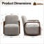 Fauteuil rembourré pivotant-391166074