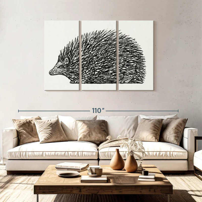 Avery Hedgehog 1891-1941, 48" H x 74" W