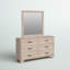 Commode 6 tiroirs avec miroir Beckville