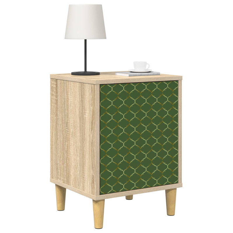  Bedside Cabinet Sonoma Oak Engineered Wood Nightstand Bedroom Furniture