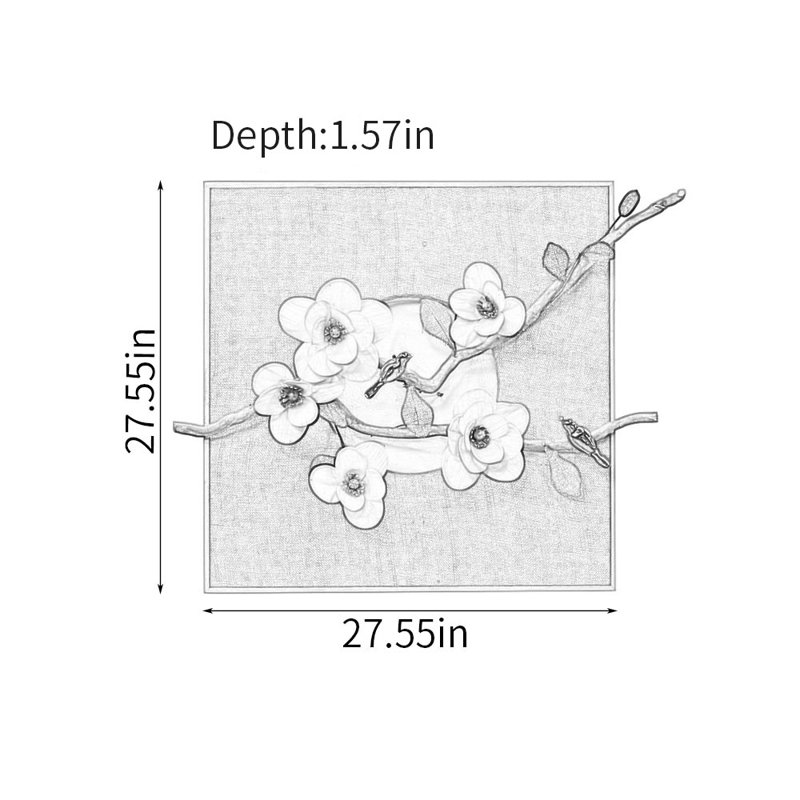 Creative floral wall decor