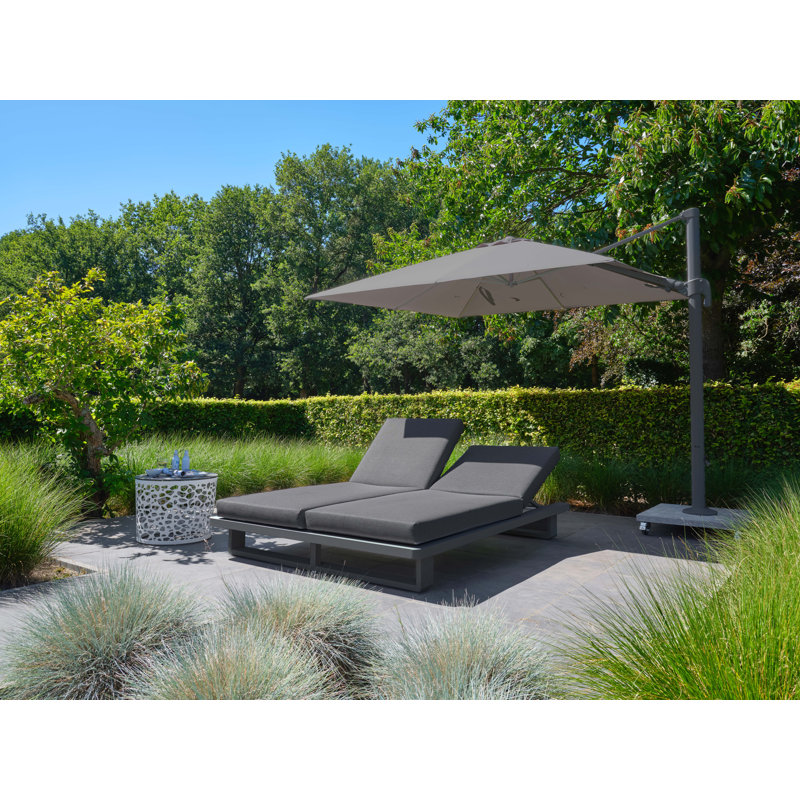 170Cm Fitzroy Reclining Double Sun Lounger with Cushions