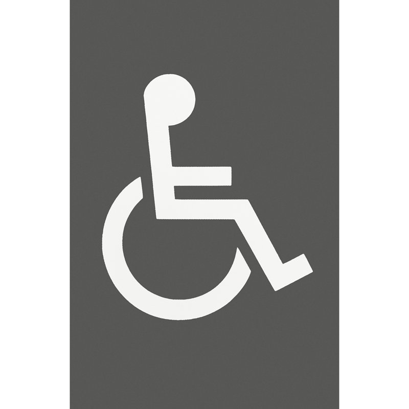 Amarylis Disabled Sign 100Mm X 150Mm, Anthracite Grey