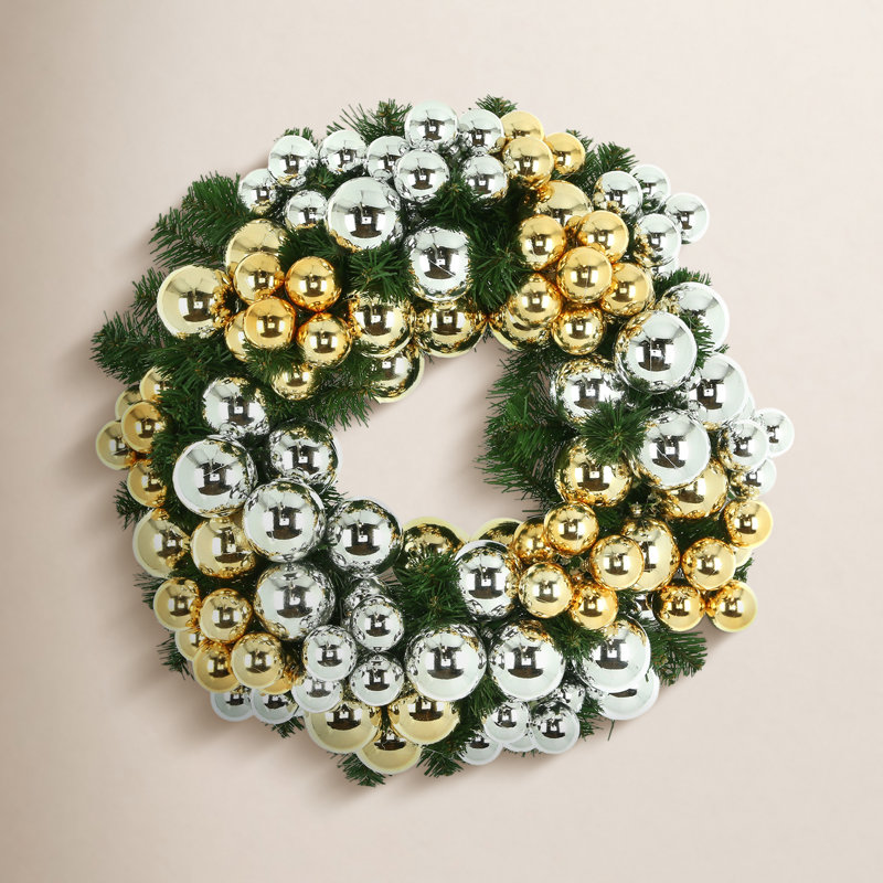 Couronne artificielle de 22 po fabriquée à la main