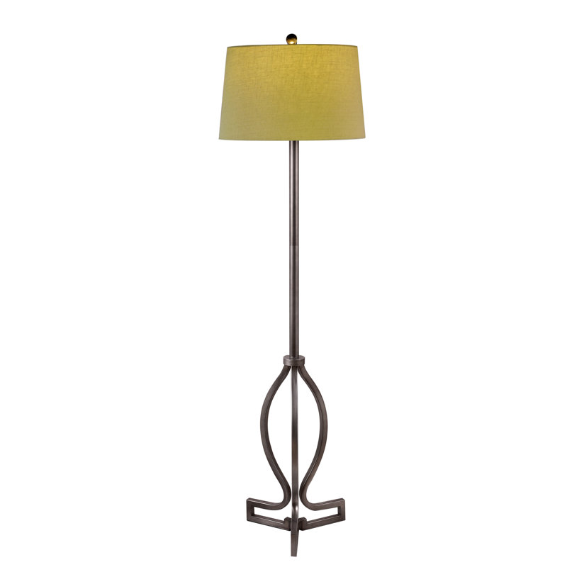 Borset 63'' Antique Silver Traditional Floor Lamp