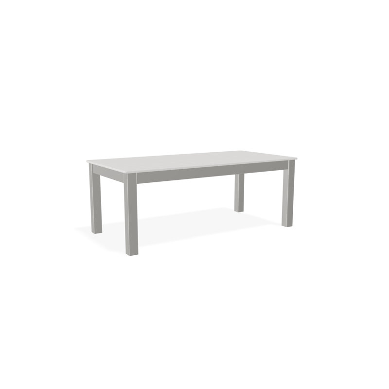 Outdoor Rectangular Coffee Table, Brown/Snow