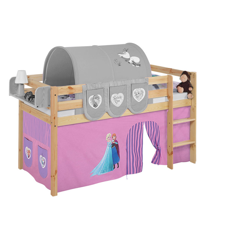 Disney's Frozen Mid Sleepers Themed Beds, Purple, Slatted frame