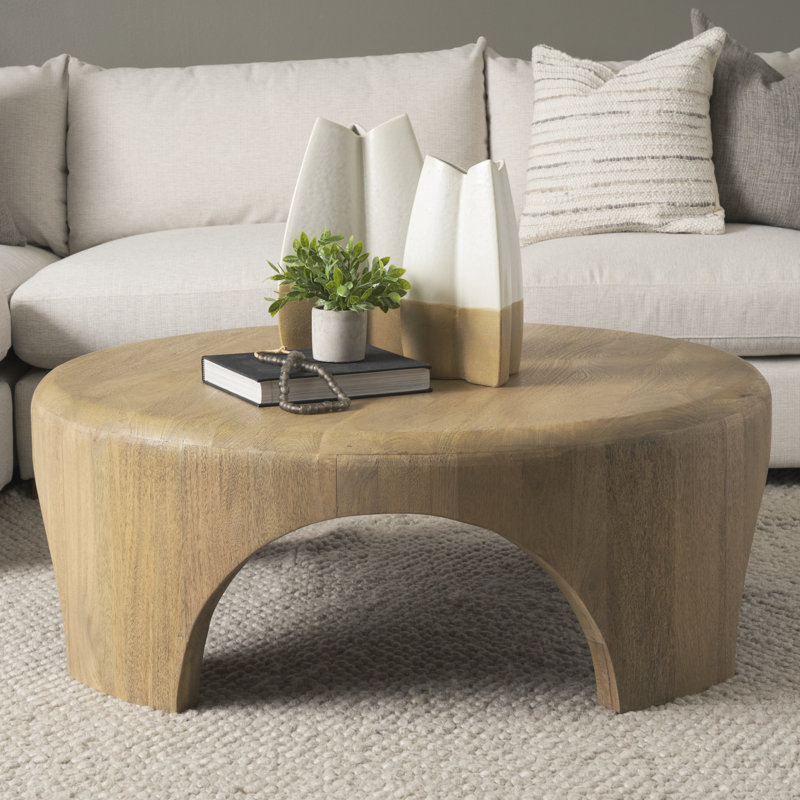 Table basse Larita, Brun clair