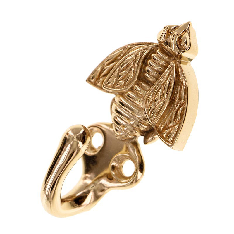 Pollino Wall Hook, Polished Gold