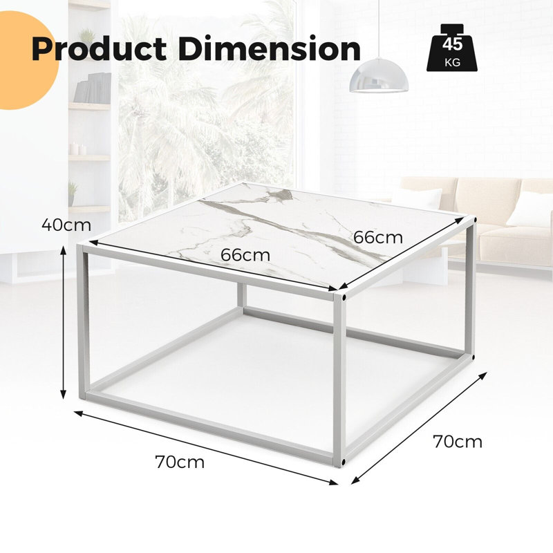 Daviah Coffee Table, White