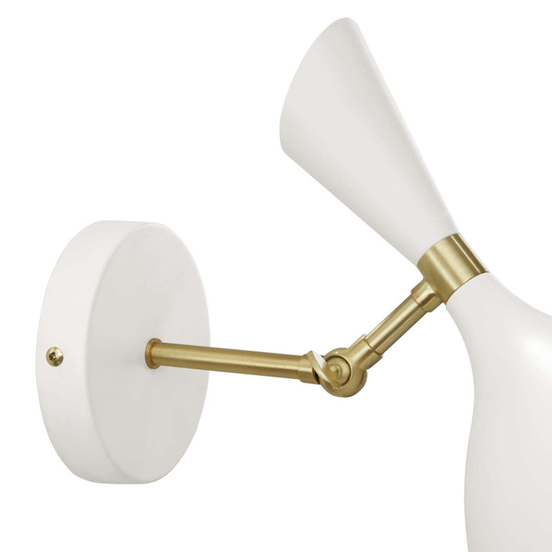 Modway Declare Adjustable Wall Sconce, White