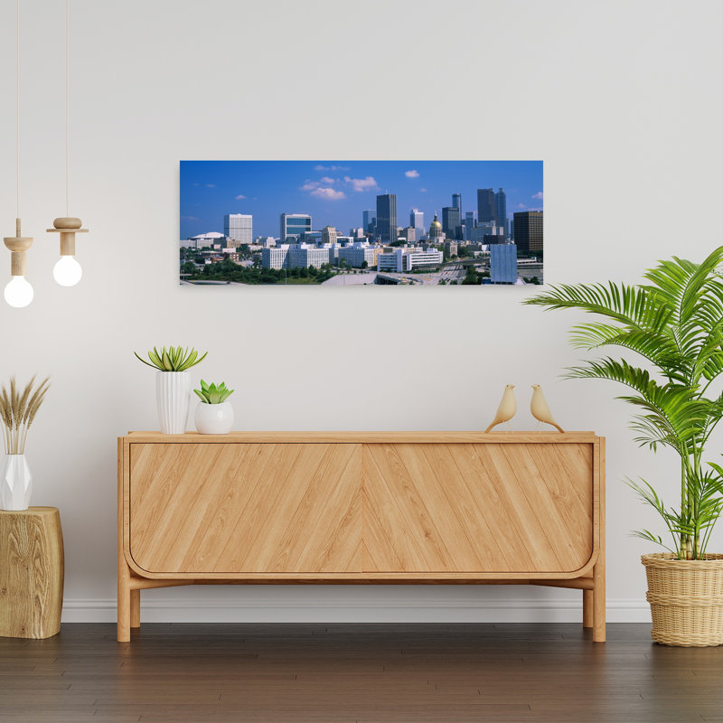 Skyscrapers In A City Atlanta Georgia USA by Andy Caulfield - Wrapped Canvas Panoramic Print, 30.48 cm H x 91.44 cm W