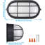 Luminaire de cloison étanche moderne - Intérieur / extérieur en verre givré E26