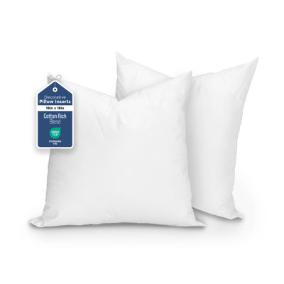 Martex Sweet Dreams 18 x 18 Twin Pack Throw Pillow Insert