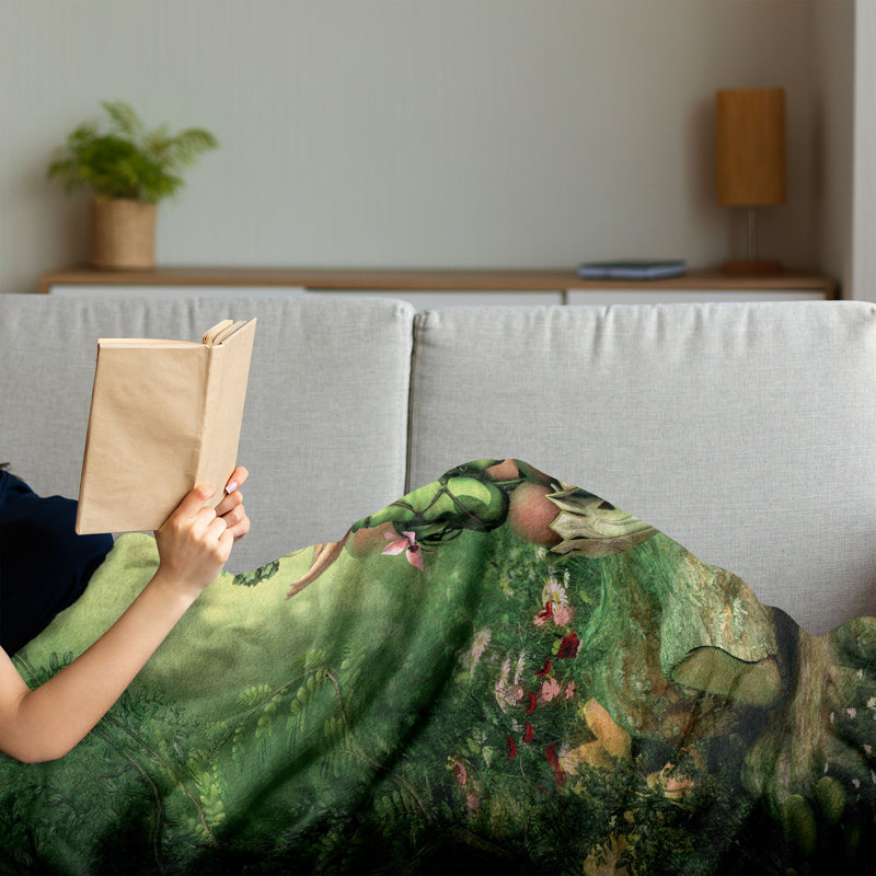 Hand Woven Throw Blanket, 70" x 90"