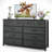 Fabric Storage Dresser with 10 Drawers for Bedroom, Modern Wide Chest for Living Room-773213293