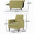 Fabric Recliner Chair Mid-Century Modern Recliner Pushback Single Recliner Sofa with Thicker Seat Cushion Tufted Upholstered Sofa with Wooden leg for Living Room Bedroom-1980302777