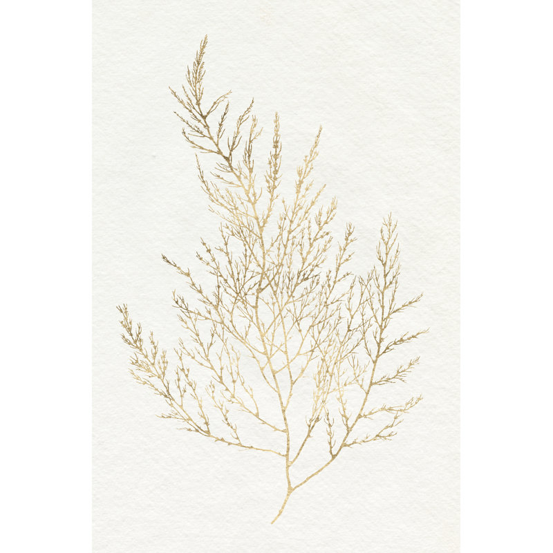 Gilded Algae II - Painting, 91 cm H x 61 cm W, Wrapped Canvas