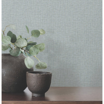 Aden Light Blue Linear Abstract Wallpaper