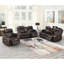Power Motion brun avec rangement et similicuir de style contemporain dans un porte-gobelet-2077941789