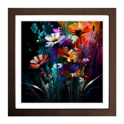Wildflowers Expressionism - Framed Print