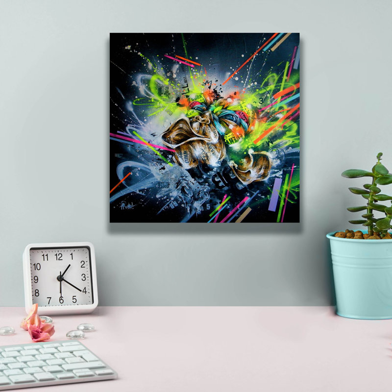 «Climb» par Taka Sudo, art mural sur toile, H 12 po x l 12 po x P 0,75 po