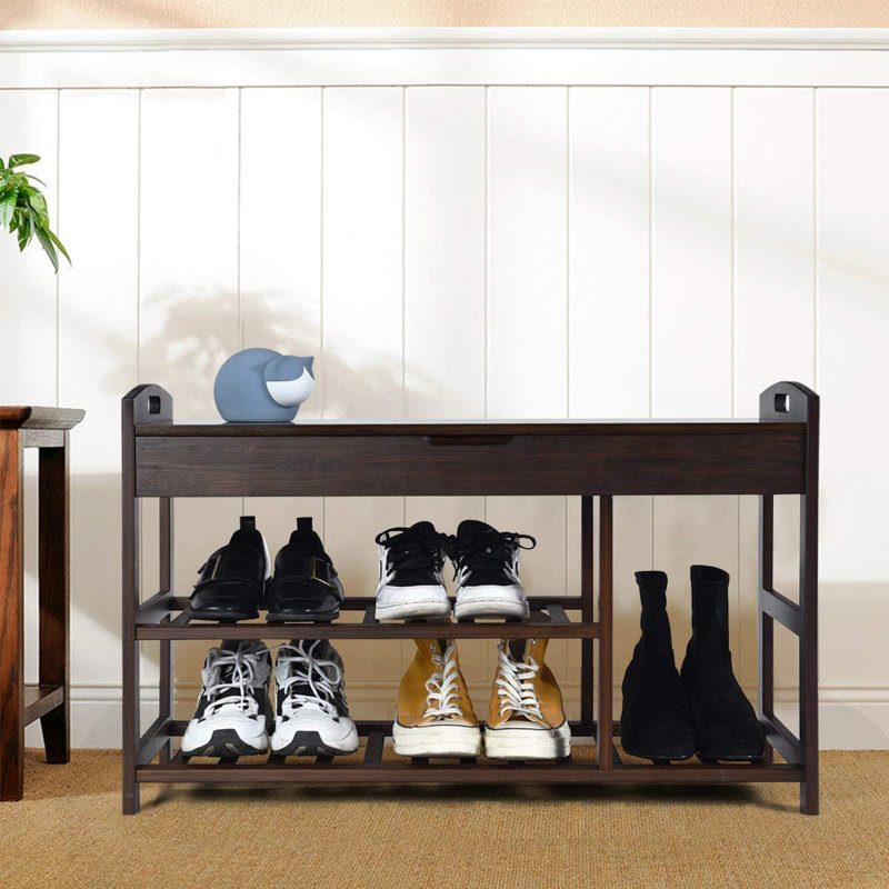 5 Pair Shoe Rack, Black