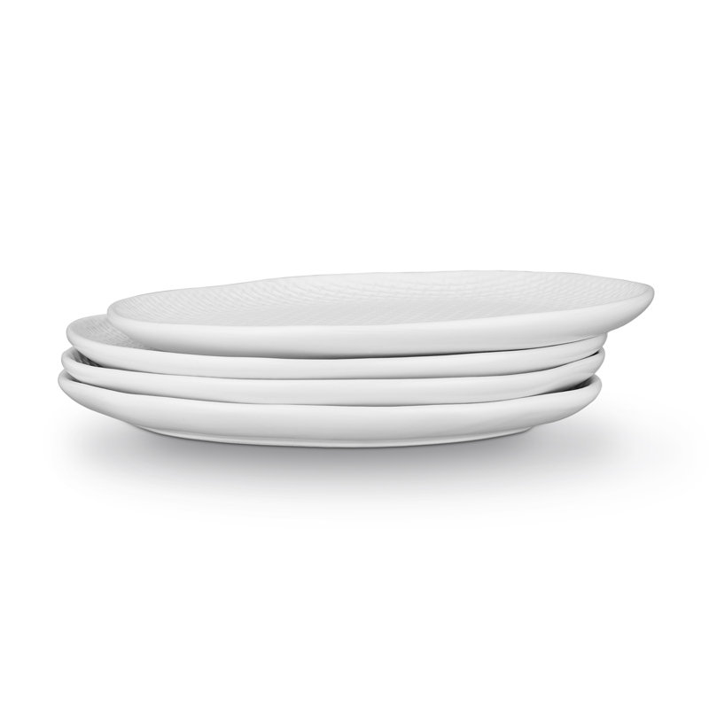 Stone Lain Abigael Salad Plate Set Stoneware, White