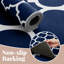 Ava Navy Printed Area Rug - Bold Geometric Area Rug for Modern Living Spaces-450448016